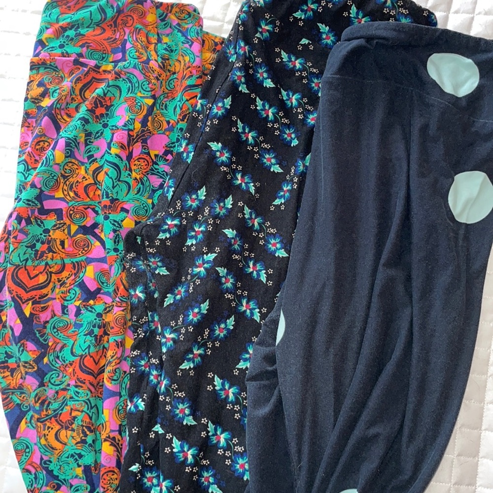 3 pairs lularoe leggings